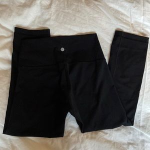 Lululemon wunder under crop leggings